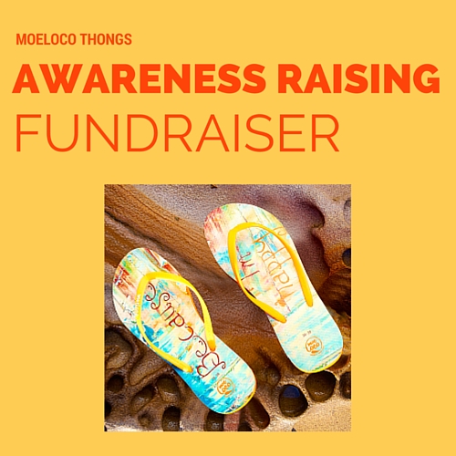 Moeloco thongs, a social enterprise donating shoes to children in poverty