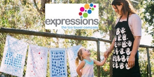 Expressions - creative fundraising with teatowels and aprons