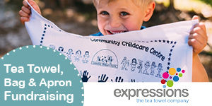 Expressions - creative fundraising with teatowels, bags and aprons