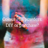 Colour Powders for Colour Run – DIY or Purchase?