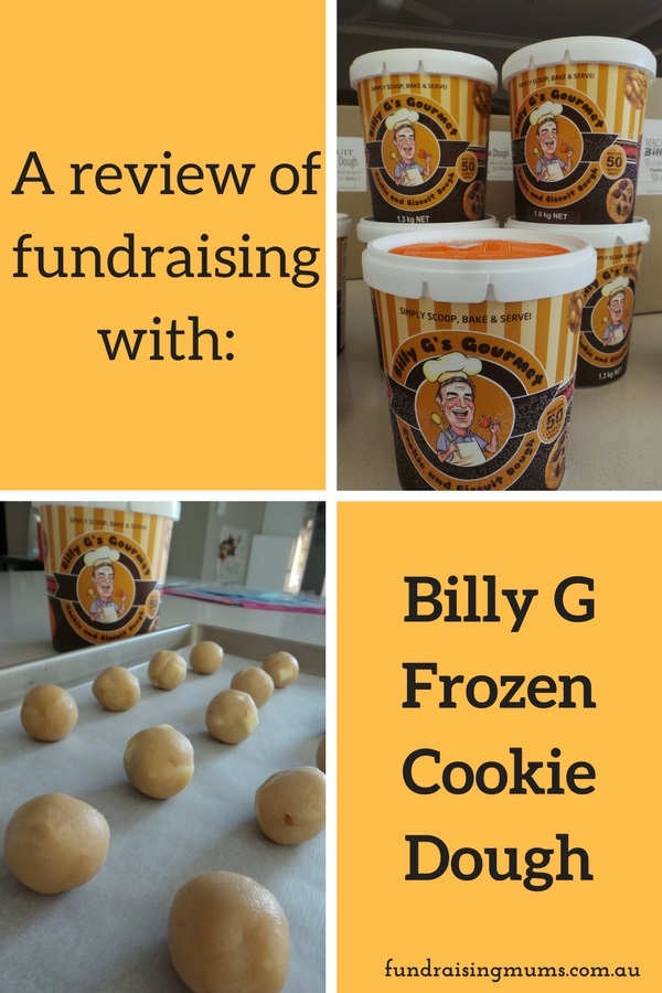 Billy G Frozen Cookie Dough fundraisers