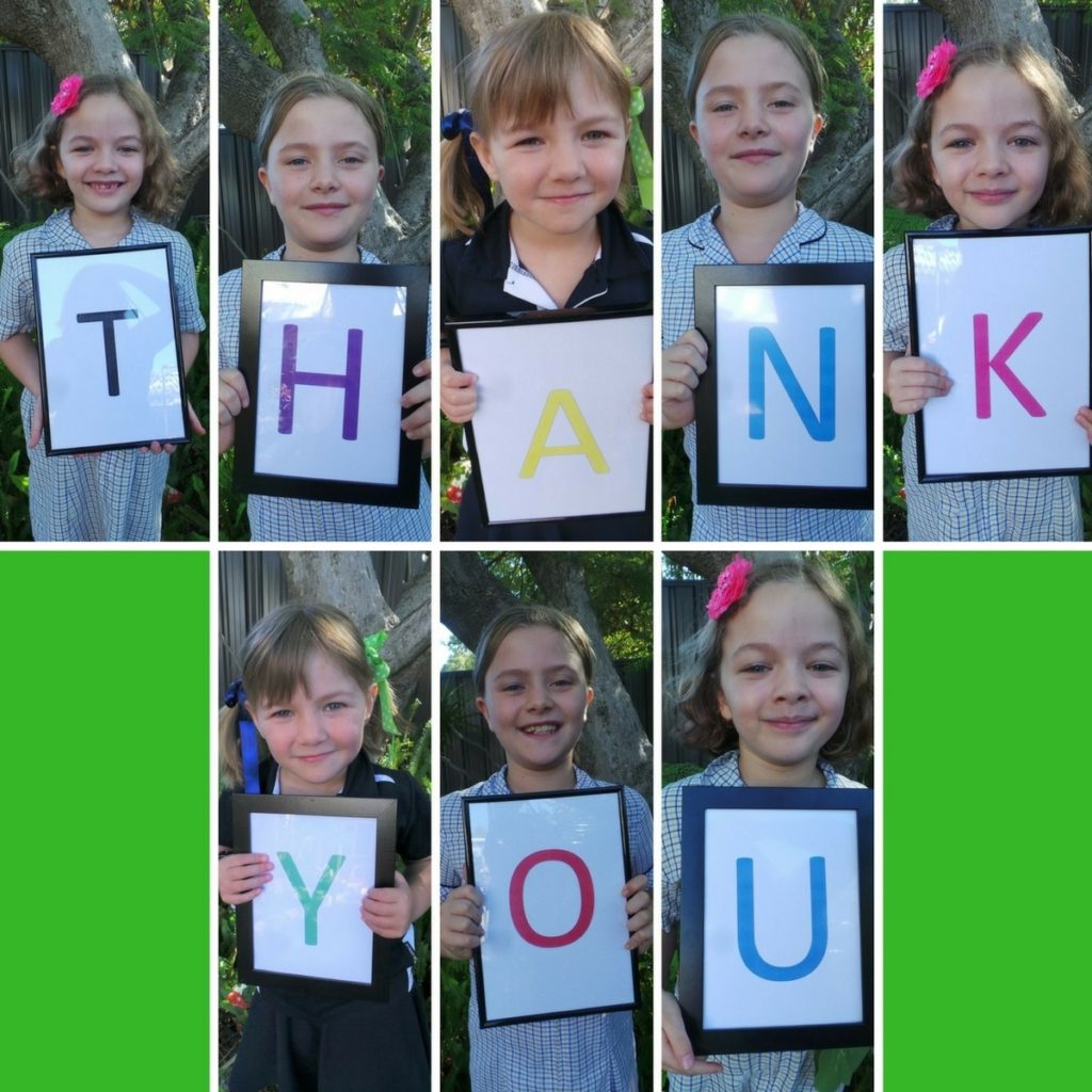 The THANKYOU sign - a visually appealing way to thank volunteers and donors | Fundraising Mums