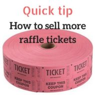 How to sell more raffle tickets