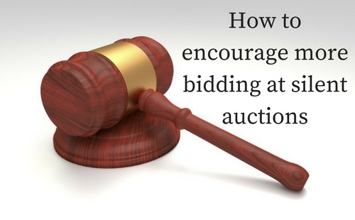 A great tip to encouraging more bidding at silent auctions from Fundraising Mums