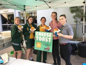Sizzler sponsors the Italian Trip for the Cleveland students with a Cheese Toast fundraising stall | Fundraising Mums