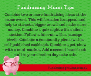 Combine fundraisers to maximise interest and profit