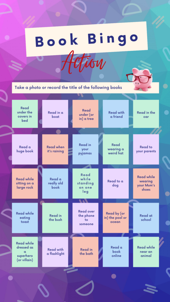 Action Book Bingo | Fundraising Mums