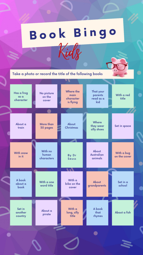 Book Bingo for Kids | Fundraising Mums
